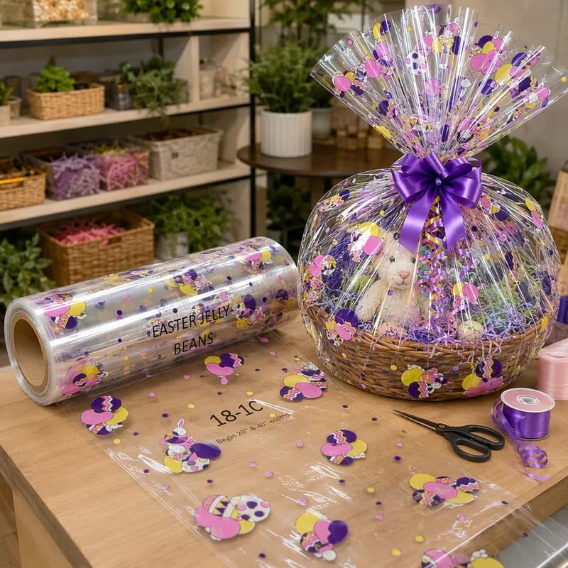 Cellophane Roll 40IN X100FT Jelly Beans 1/Each