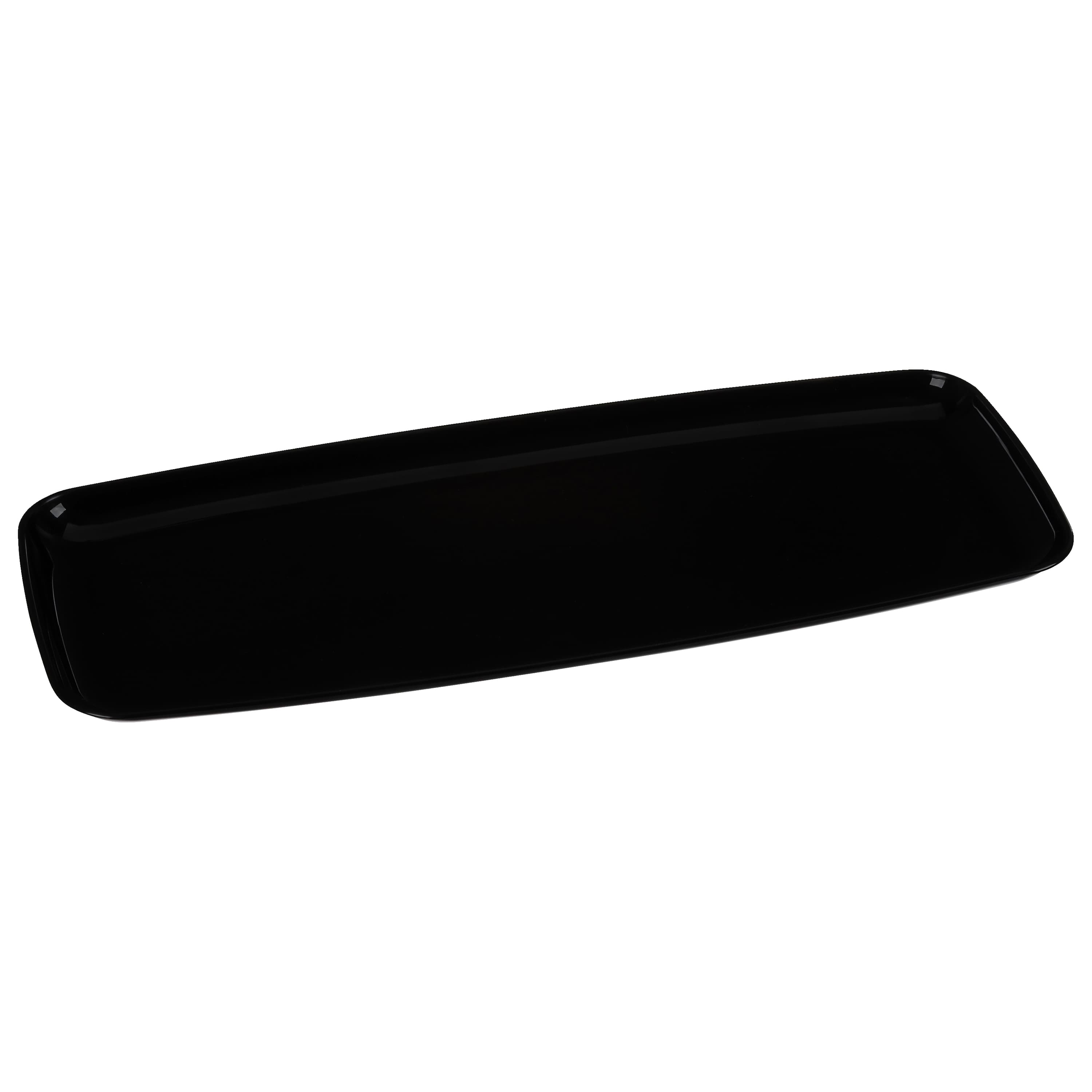 Mozaïk® Serving Tray Base 9X22X0.88 IN PS Black Rectangle 25/Case