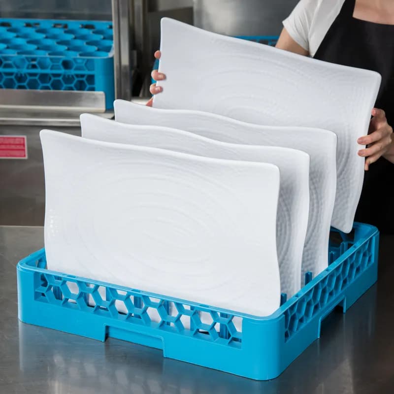 Carlisle Foodservice Products® Dish Rack Tray 19.88X19.88 IN PP Carlisle Blue All Purpose 2.5IN Pegs 1/Each