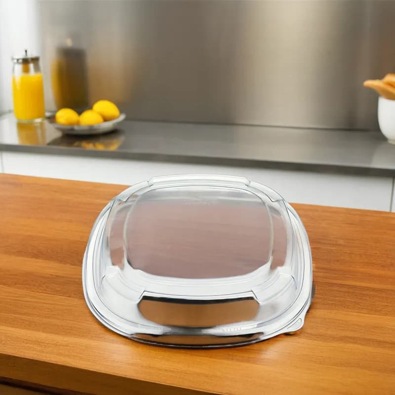 Fresh 'n Clear® Lid Dome 12.44X12.44X1.64 IN PET Clear Square For Container 50/Case