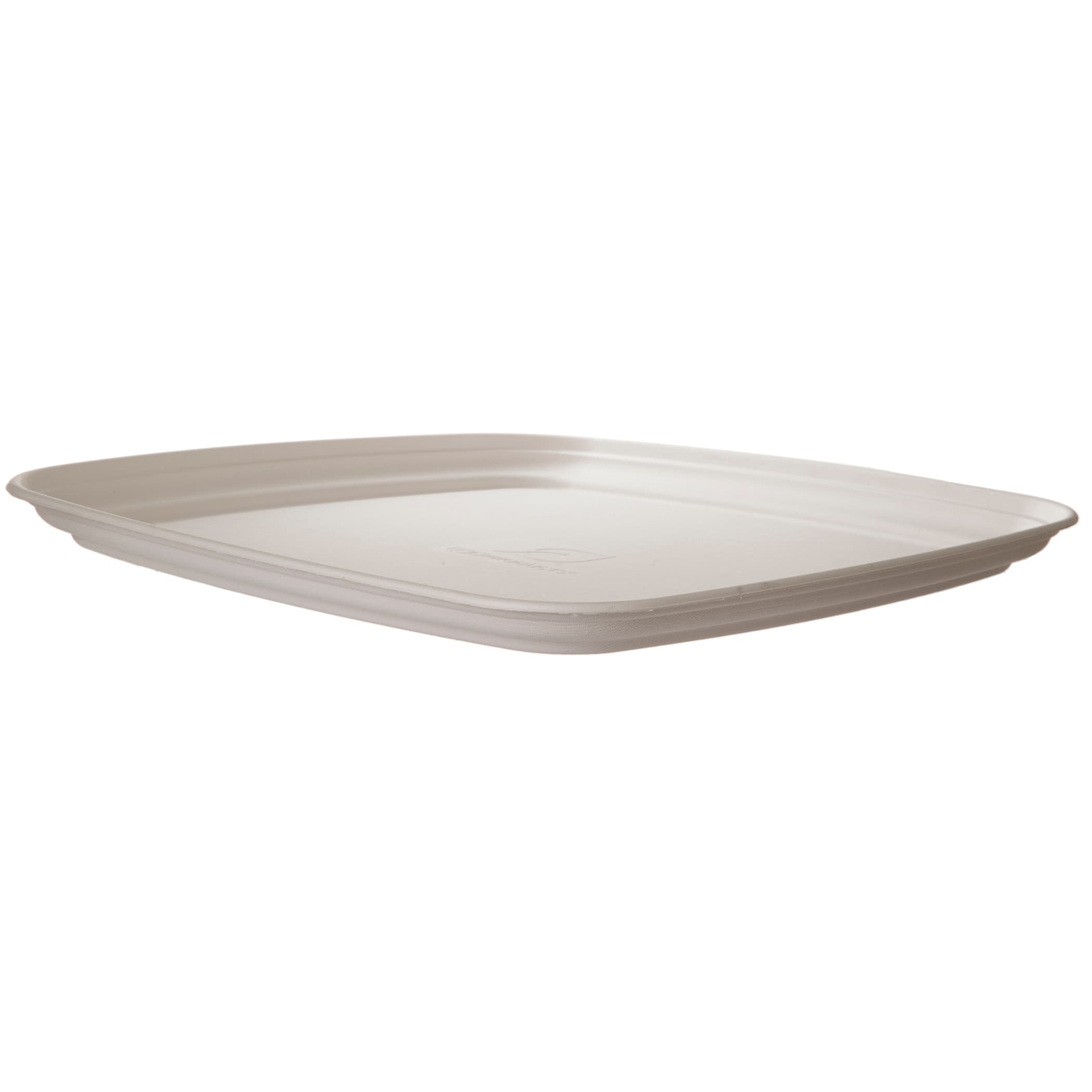 Regalia Serving Tray Base 18X18X1.3 IN Sugarcane White Square 100/Case
