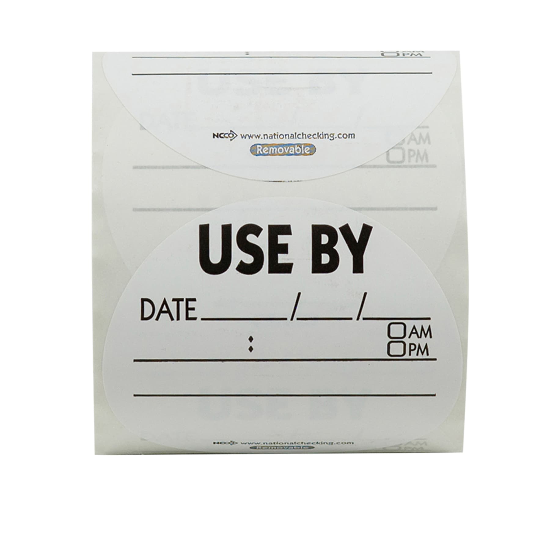 Use By Label 3 IN Round Removable 500/Roll
