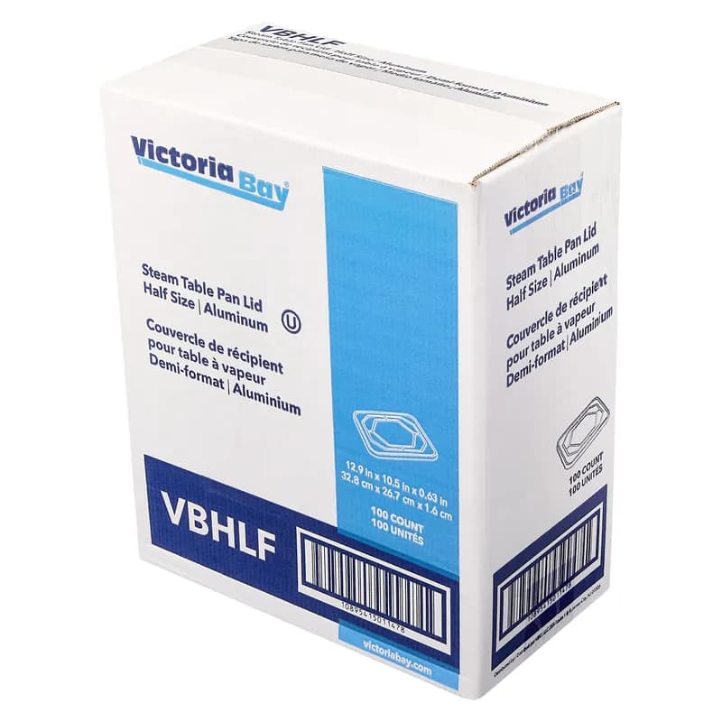 Victoria Bay Lid 1/2 Size Aluminum For Steam Table Pan 100/Case