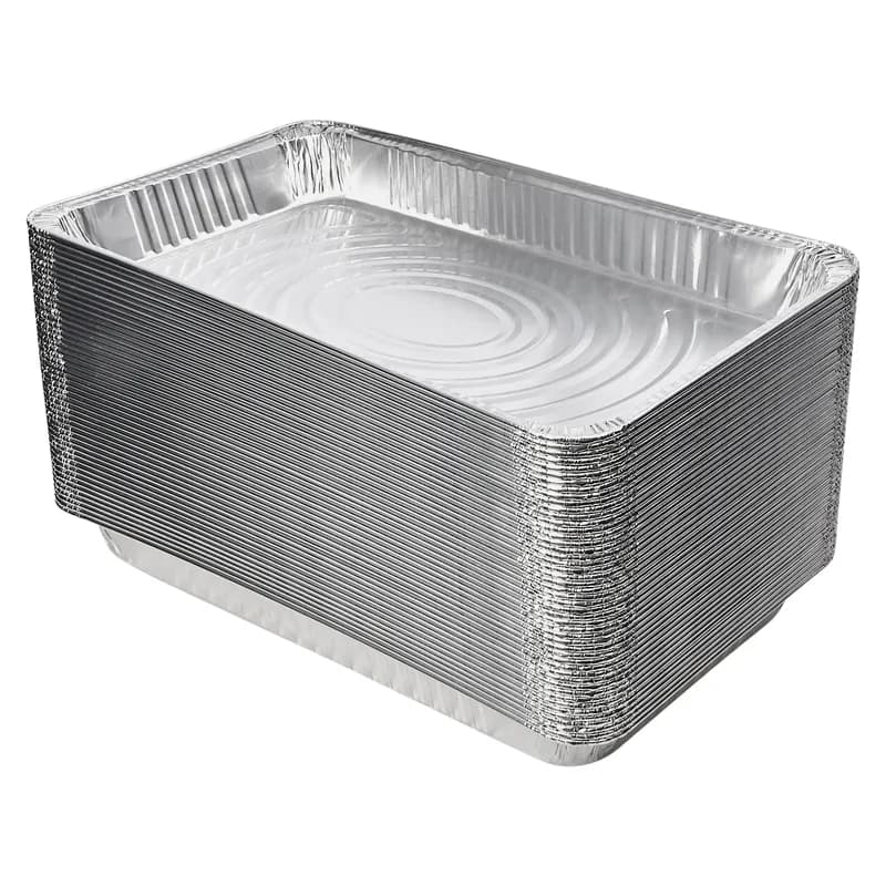 Victoria Bay Steam Table Pan Full Size 17.625X9.625X2.25 IN Aluminum Silver Medium Deep 50/Case