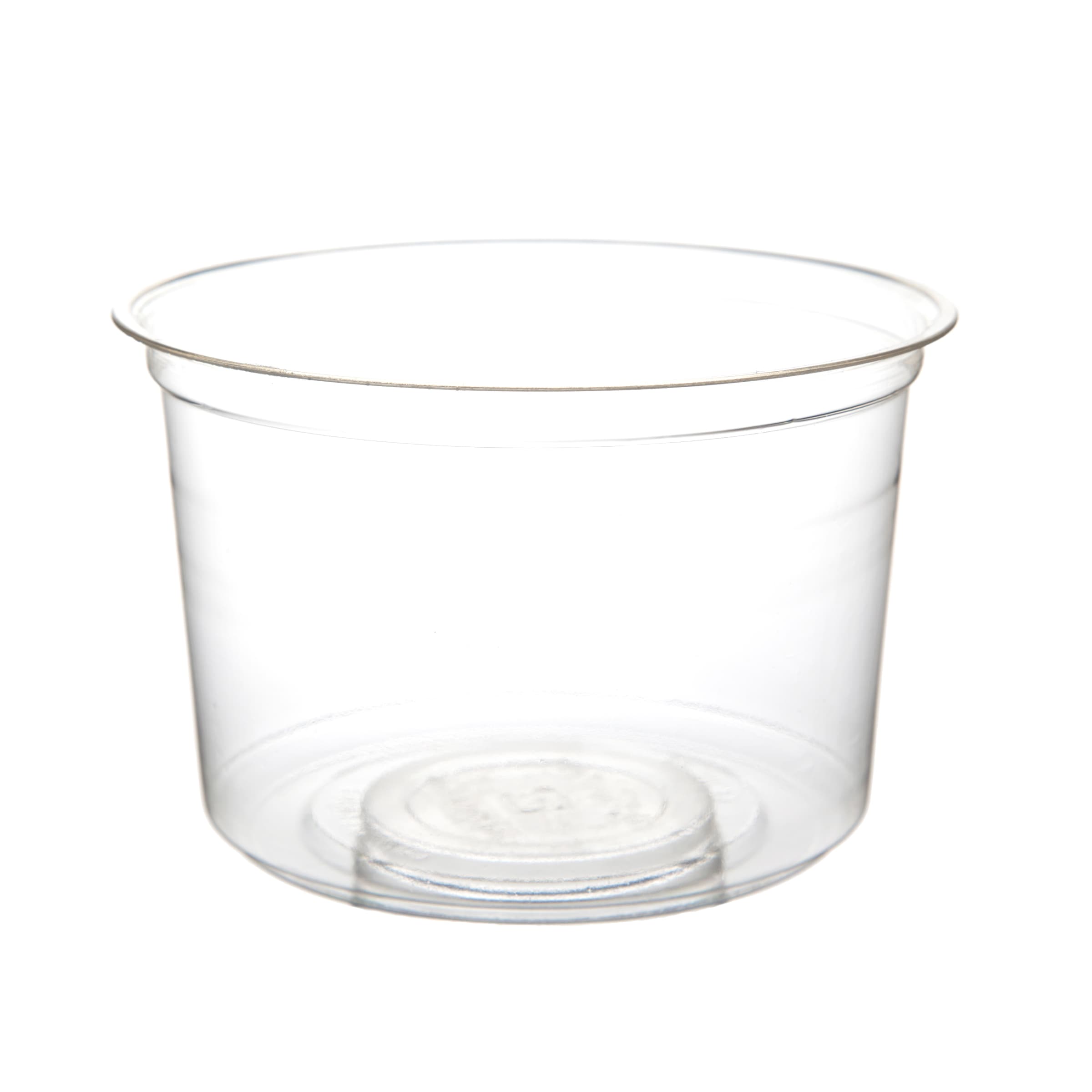 Deli Container Base 16 OZ PLA Clear Round 500/Case