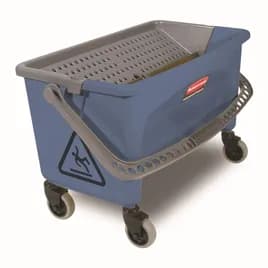 Microfiber Finish Bucket Resin Blue With Downpress Wringer 1/Each