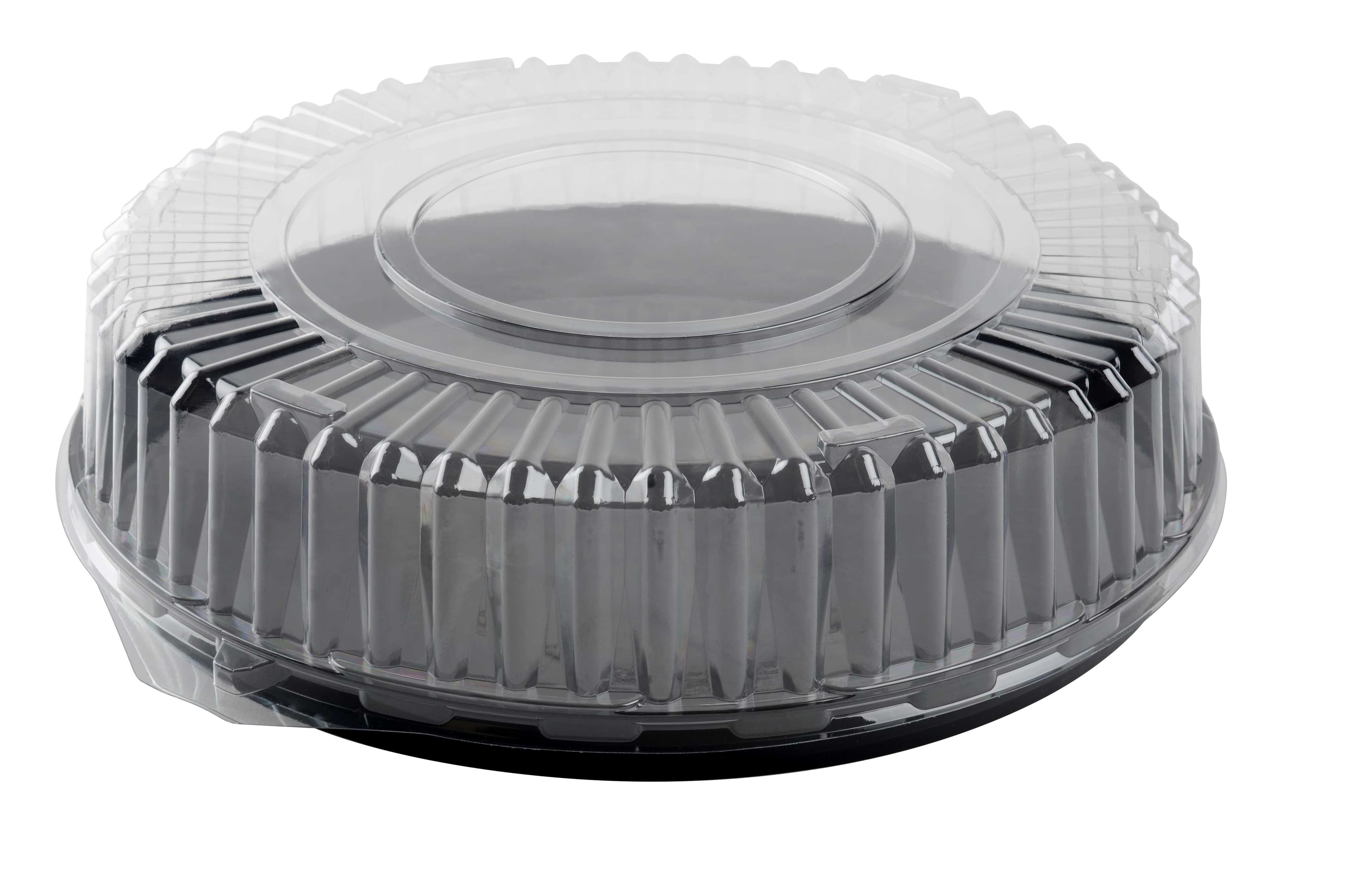 Lid Dome 18 IN PET Clear Round For Container Lock Ring Nesting Ring 50/Case