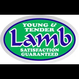Young & Tender Lamb Meat Label 1.25X2 IN Silver Green Blue White Oval Foil 500 Count/Roll 20 Rolls/Case 10000 Count/Case