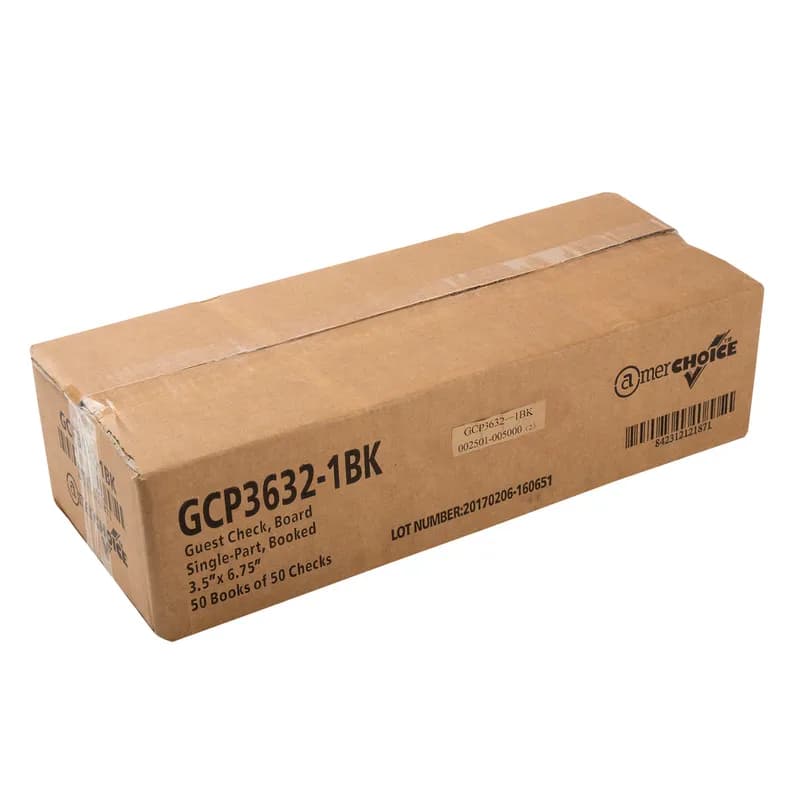 Guest Check Board 6.75X3.5 IN Pink Single Part Booked 16 Lines 50 Count/Pack 50 Packs/Case 2500 Count/Case