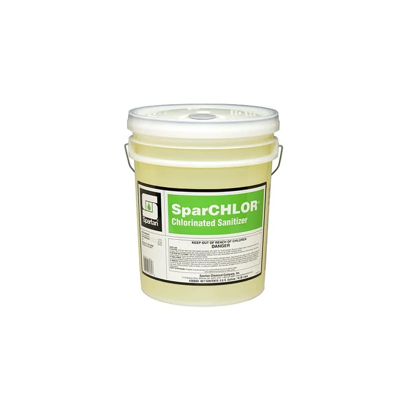 SparCHLOR® Food Service Sanitizer 5 GAL Alkaline Chlorinated 1/Pail