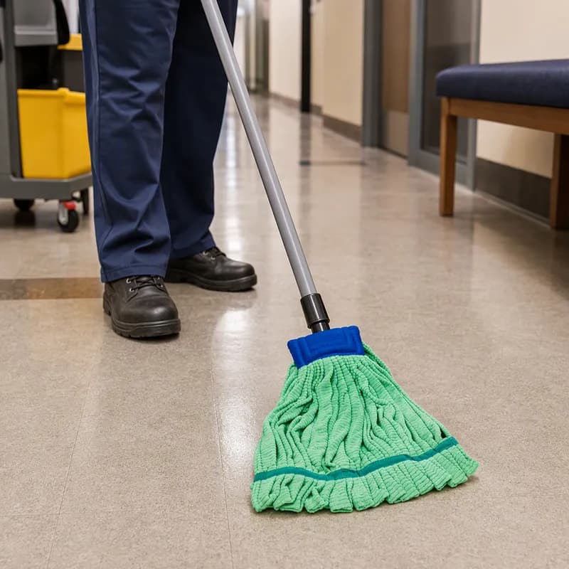 HOSPECO® Mop Medium (MED) Green Microfiber 1/Each