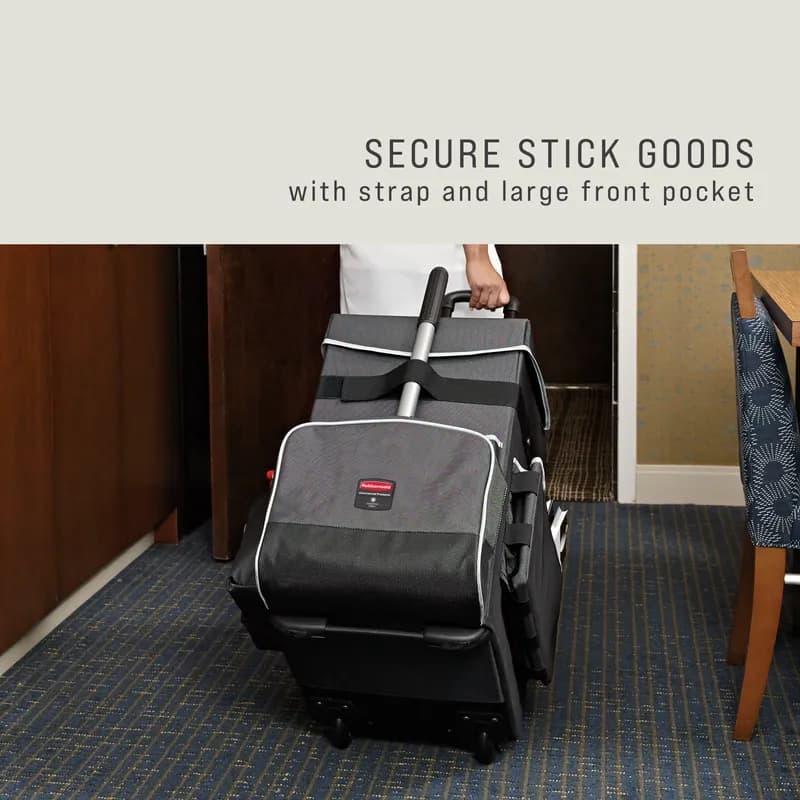 Quick Cart Large (LG) 16.5X14.5X25 IN Dark Gray Fabric Large Fixed Caster Executive 1/Case
