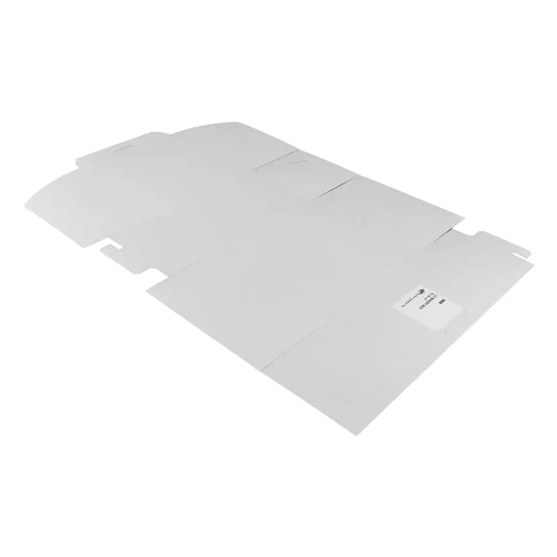 Bakery Box 6X6X4 IN Clay-Coated Kraft Board White Kraft Square Lock Corner Tuck Top 250/Case