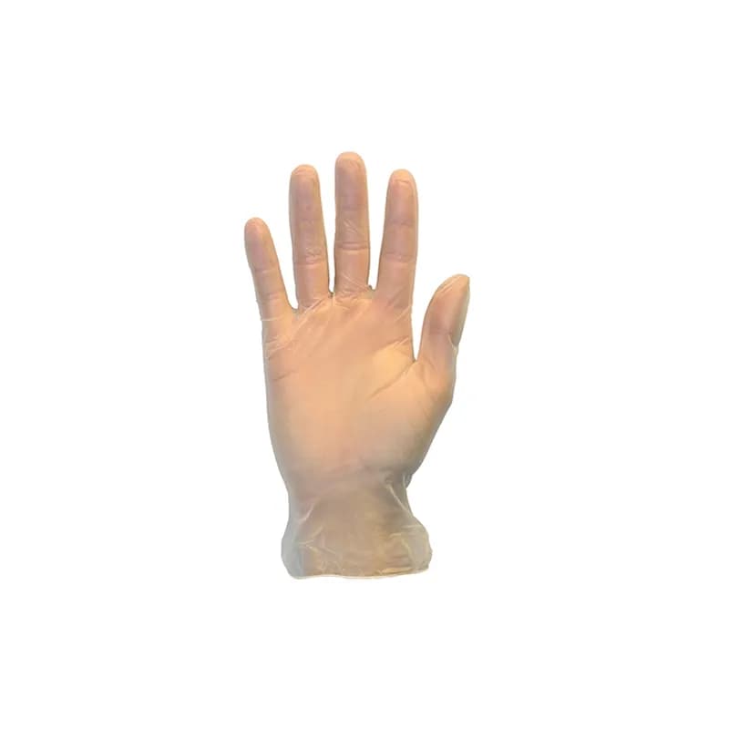 Safety Zone® Gloves XL Clear 3MIL Mid-Weight Vinyl Powder-Free Touch Screen Compatible 100 Count/Box 10 Box/Case