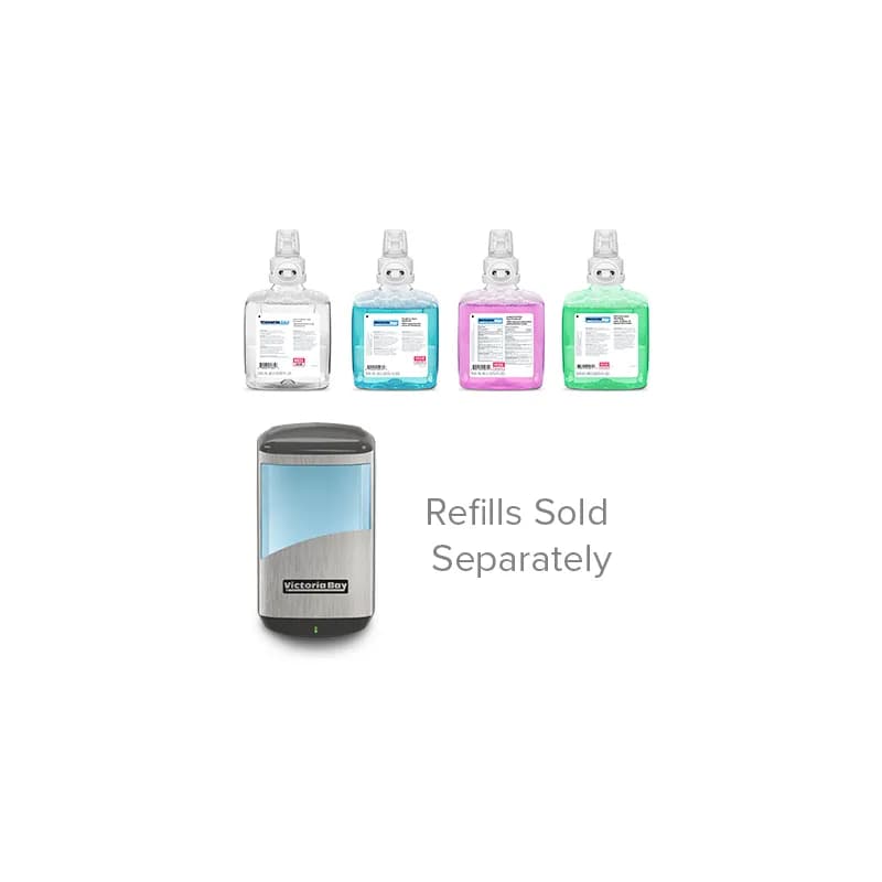 Victoria Bay Soap Dispenser Black Silver Automatic 1/Each