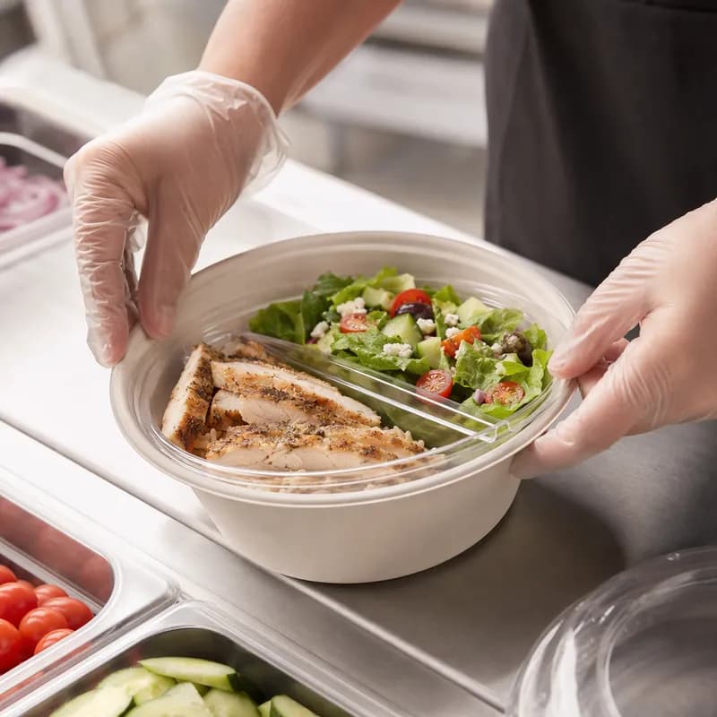 Take-Out Container Insert PET Clear Round 400/Case