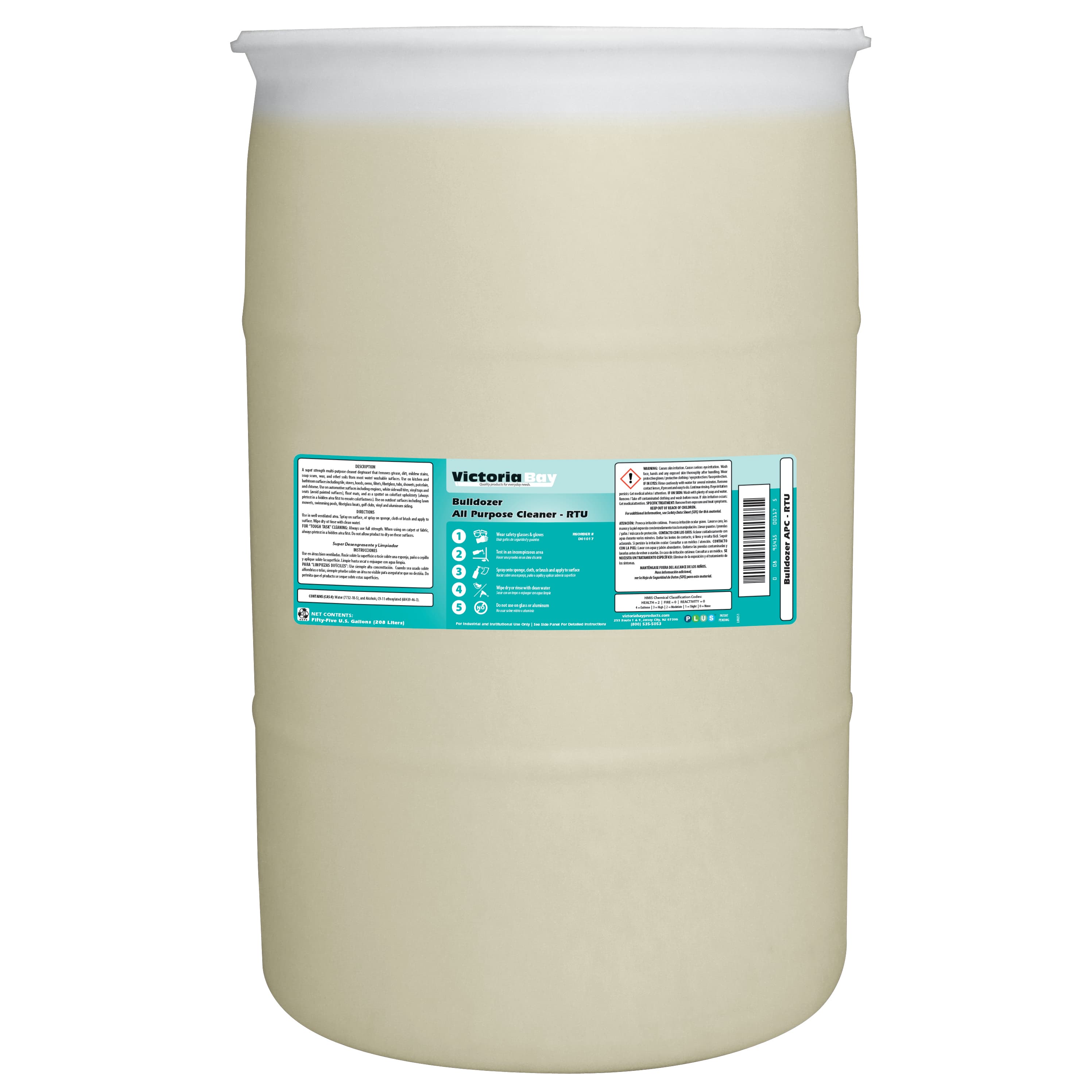 Victoria Bay Bulldozer All Purpose Cleaner - RTU 55 GAL 1/Drum