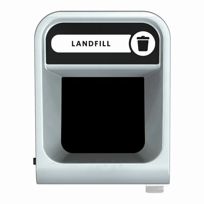 Configure™ Landfill 1-Stream Multi-Stream Recycling 29.13X19.50X37.97 IN 45 GAL Gray Stenni Metal 1/Each