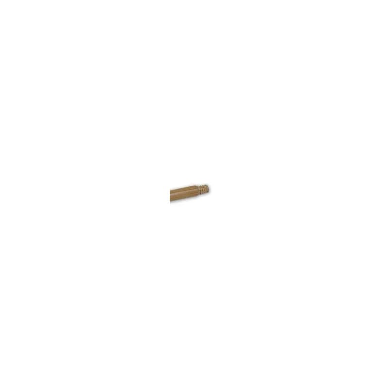 Broom Handle 60IN Natural Wood Lacquered Threaded 1/Each