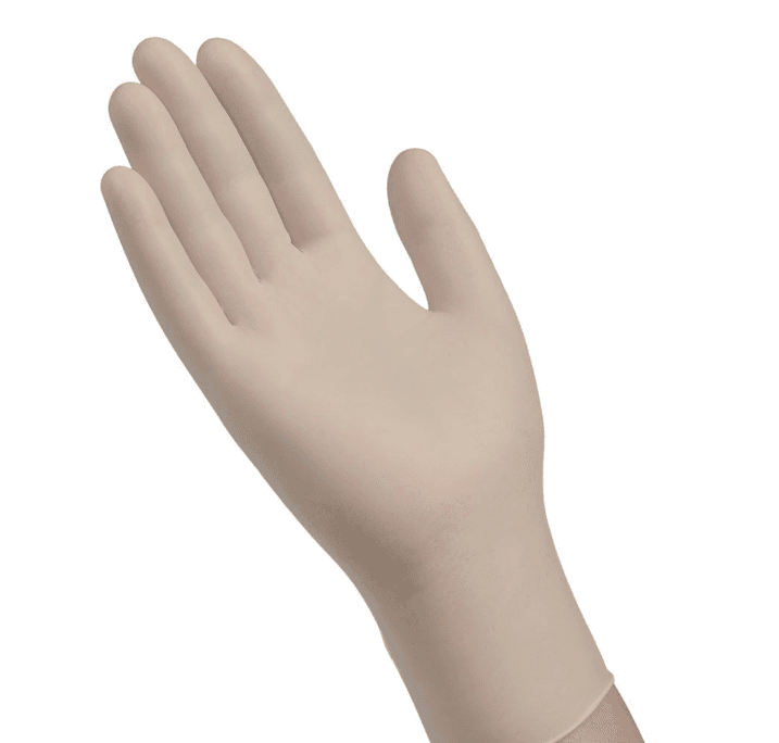 General Purpose Gloves Medium (MED) White 4MIL Latex Powdered 100 Count/Box 10 Box/Case