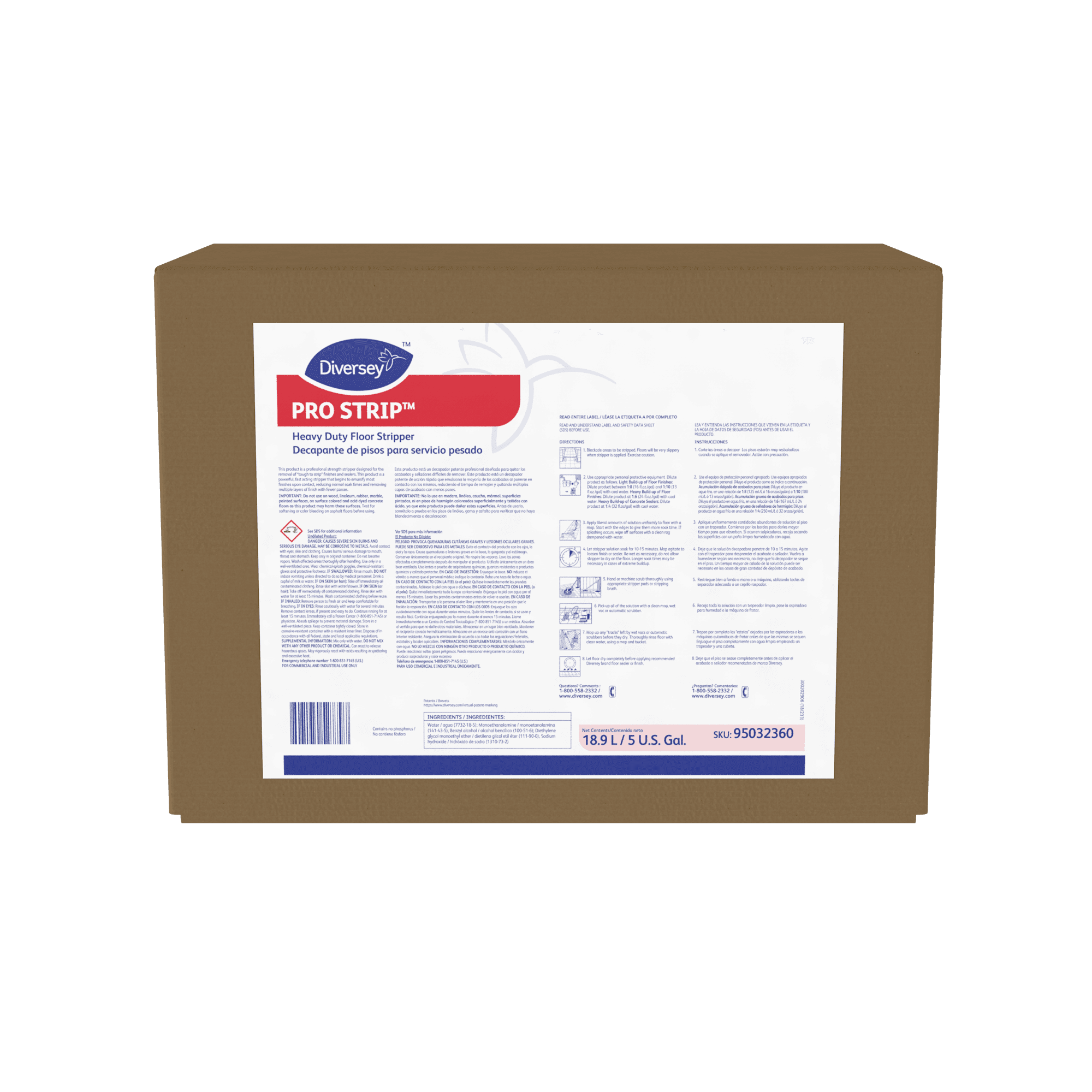 Pro Strip™ Cherry Almond Floor Stripper 5 GAL Heavy Duty Liquid Concentrate Bag-in-Box (BIB) 1/Case