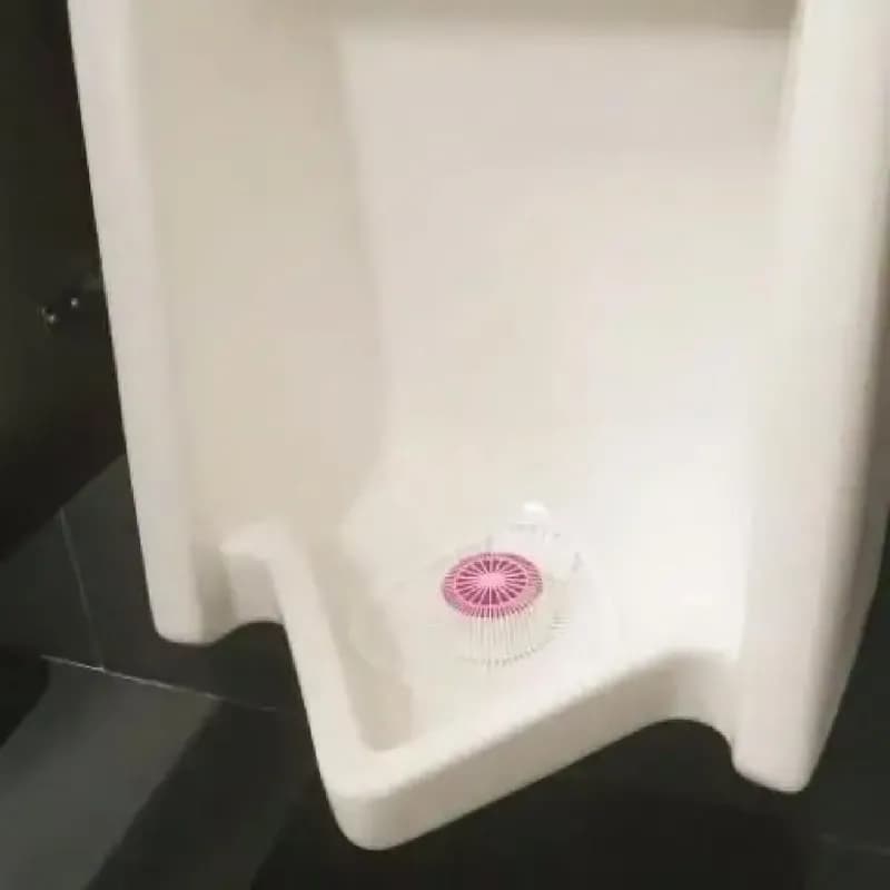 Health Gards® Urinal Screen & Block Cherry Pink Non-Para 12/Case
