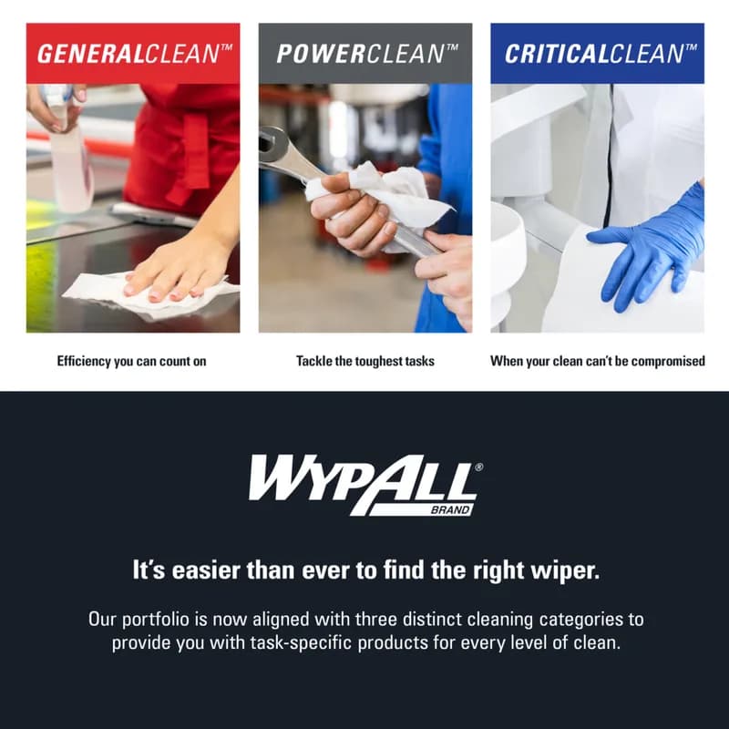 WypAll® X80 Cleaning Towel 11.1X16.8 IN Heavy Duty HydroKnit Blue Brag Box 160/Case