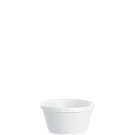 Dart® J Cup® Food Container Base 8 OZ EPS White Squat Insulated 50 Count/Pack 20 Packs/Case 1000 Count/Case
