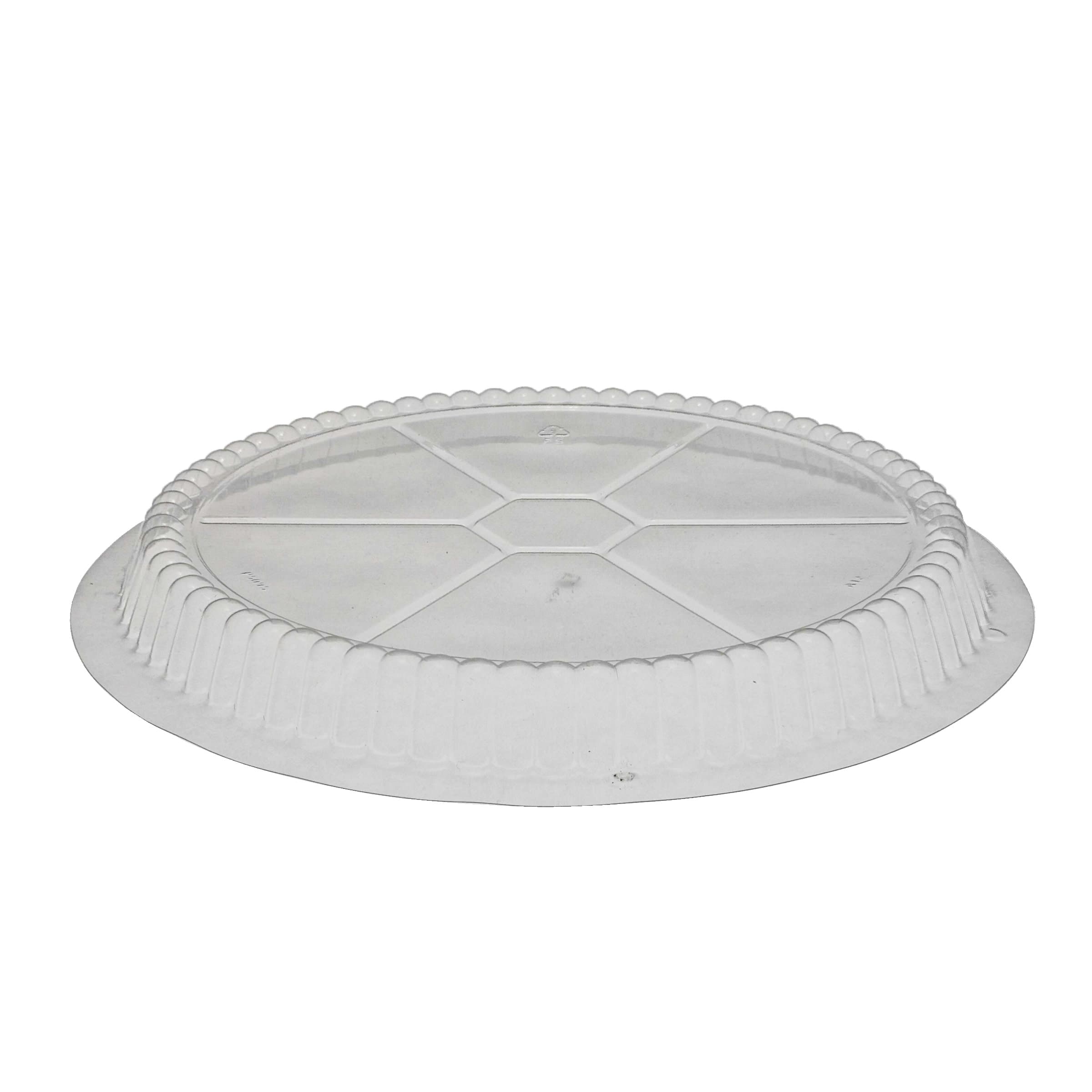 Lid Dome 8.9X0.7 IN 1 Compartment OPS Clear Round Shallow For Container 300/Case