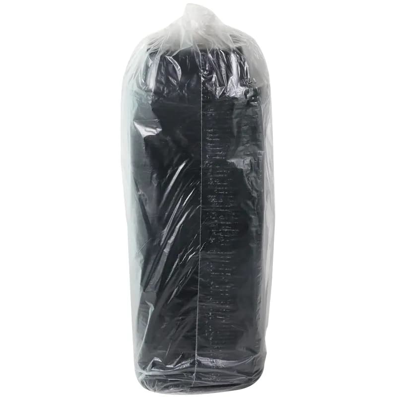 Take-Out Container Base 7X7X2 IN RPET Black Square 300/Case