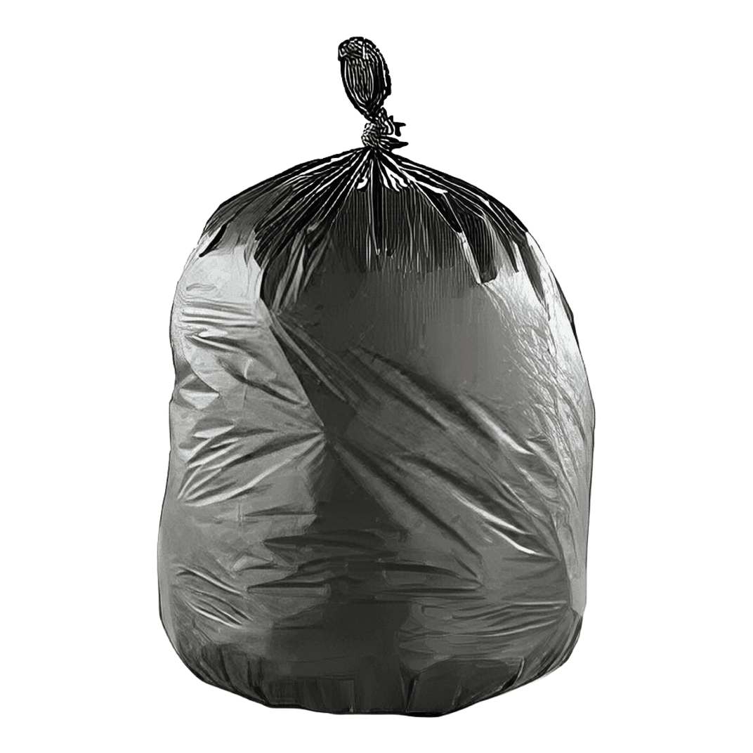 Can Liner 43X47 IN Black Plastic 100/Case
