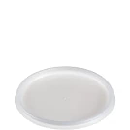 Dart® Lid Flat 4.285X0.278 IN HIPS Translucent For 20 OZ Take-Out Container Base No Hole 100 Count/Pack 10 Packs/Case