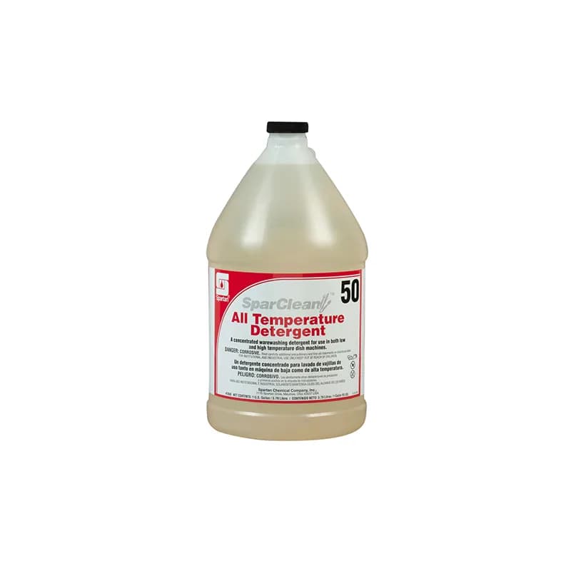SparClean® 50 Mild Scent Dishmachine Detergent 1 GAL All Temperature Alkaline Liquid 4/Case