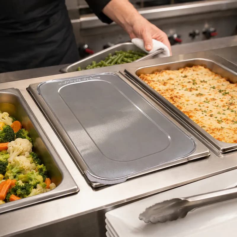 Lid 1/3 Size Foil For Steam Table Pan 100/Case