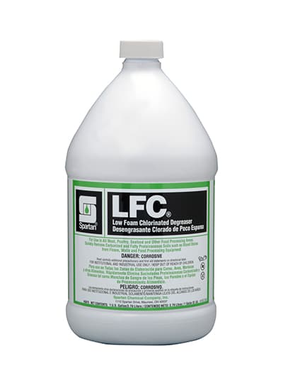 LFC® Unscented Degreaser 1 GAL Food Contact Alkaline Low Foam Chlorinated 4/Case