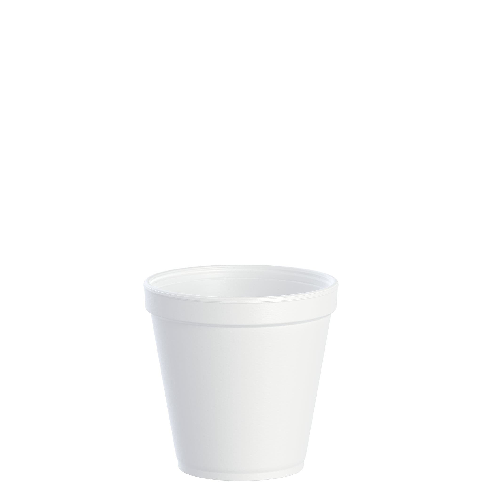 Dart® J Cup® Cup Squat Medium (MED) 16 OZ EPS White Round Insulated 25 Count/Pack 20 Packs/Case 500 Count/Case