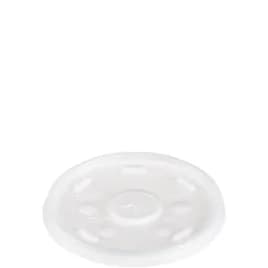 Dart® Lid Flat 4.53X0.28 IN HIPS Translucent For 12-24 OZ Cold Cup Identification 100 Count/Pack 10 Packs/Case