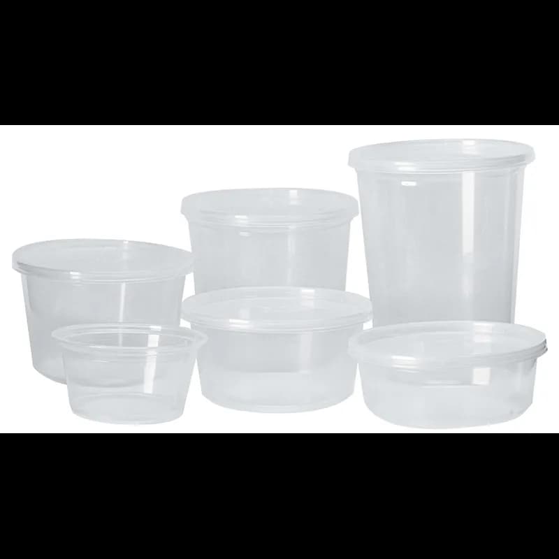 Pro-Kal® Deli Container Base 8 OZ PP Clear Round 500/Case