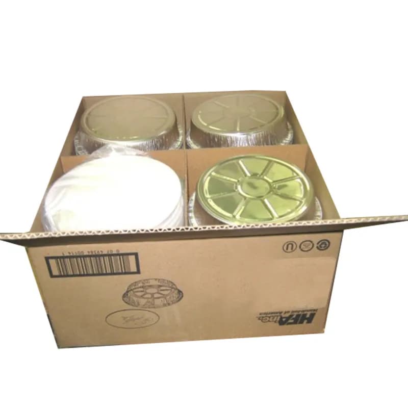 JCO Take-Out Container Base & Lid Combo With Dome Lid 24 OZ Aluminum Plastic Silver Clear Round 150/Case