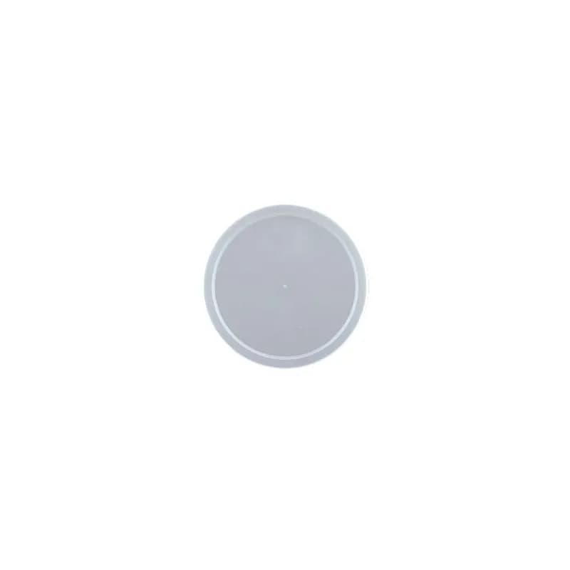Classic Line Lid Flat 6.62X0.473 IN LLDPE Clear Round For 64-86-128 OZ Container 200/Case