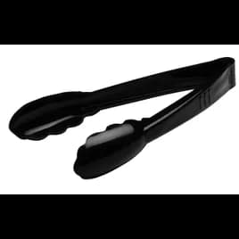 Platter Pleasers Serving Tongs 9 IN PP Black Extra Heavy Duty Scalloped 24/Case
