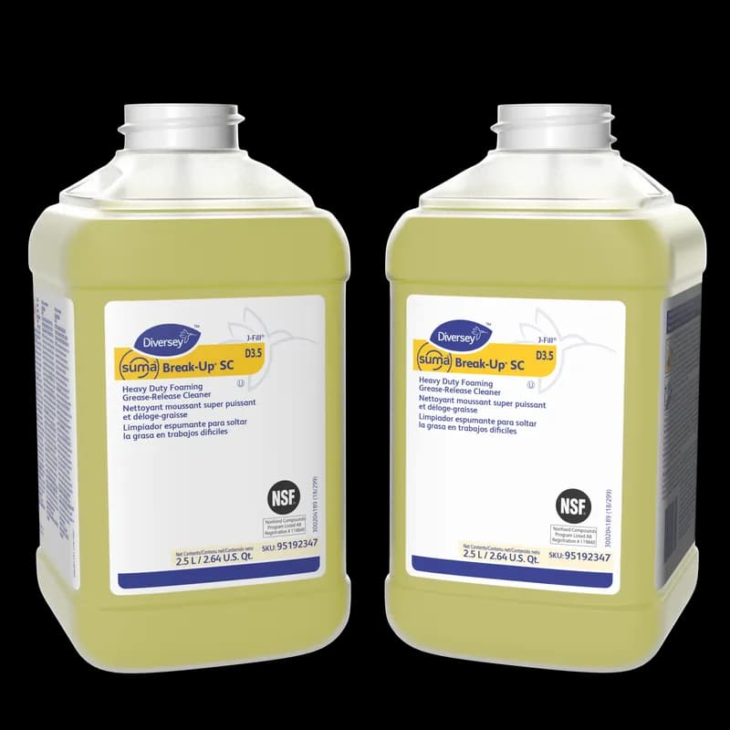 Suma® Break-Up® Degreaser 2.5 L Multi Surface Heavy Duty Alkaline Liquid RTU Kosher For J-Fill® 2/Case