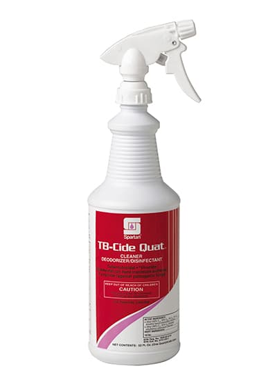 TB-Cide Quat® Lemon One-Step Disinfectant 1 QT Alkaline RTU 12/Case