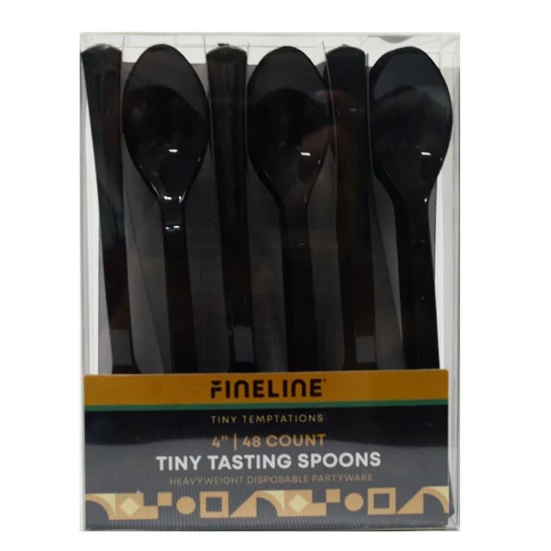 Spoon 4 IN Plastic Black 960/Case