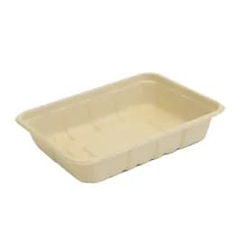 Take-Out Container Base 8.86X6.89X1.75 IN Plant Fiber Kraft Rectangle 500/Case