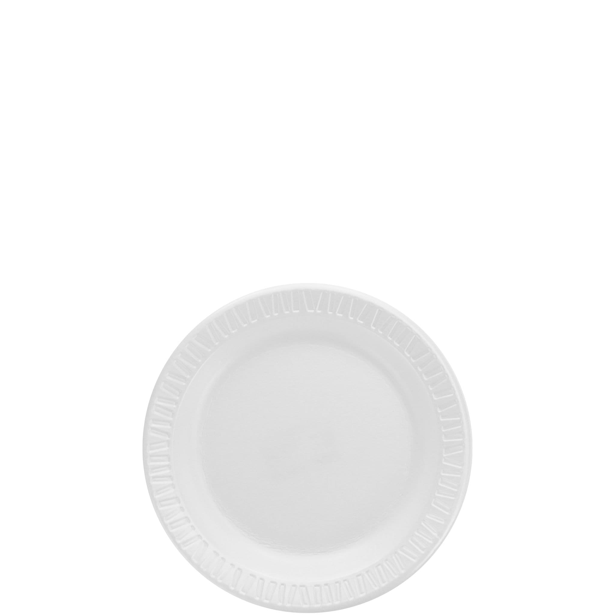 Dart® Quiet Classic® Plate 6X0.61 IN XPS White Round Laminated 125 Count/Pack 8 Packs/Case 1000 Count/Case
