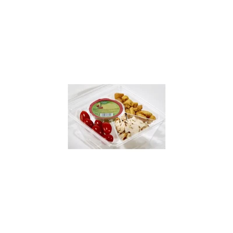Bowl Insert 4-2.3 OZ 4 Compartment PET Clear Square 810/Case