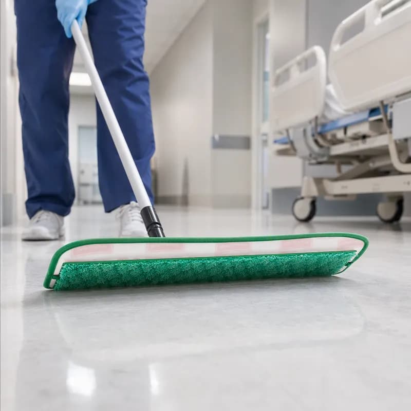 Hygen™ Dust Pad 36 IN Green Microfiber 1/Each