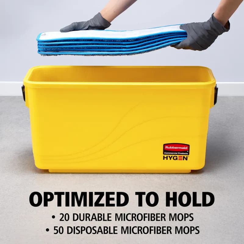 Hygen™ Mop Bucket Resin Yellow Charging 1/Each
