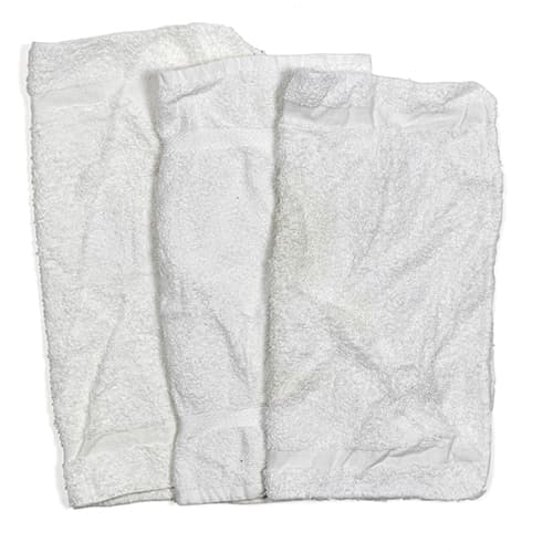 TaskBrand® Wash Cloth 25 LB White Terry Cloth 1/Box